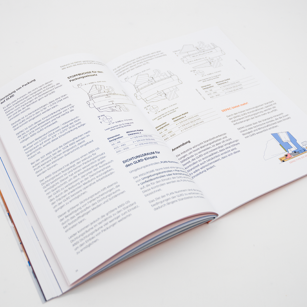 Depac Broschüre geöffnet