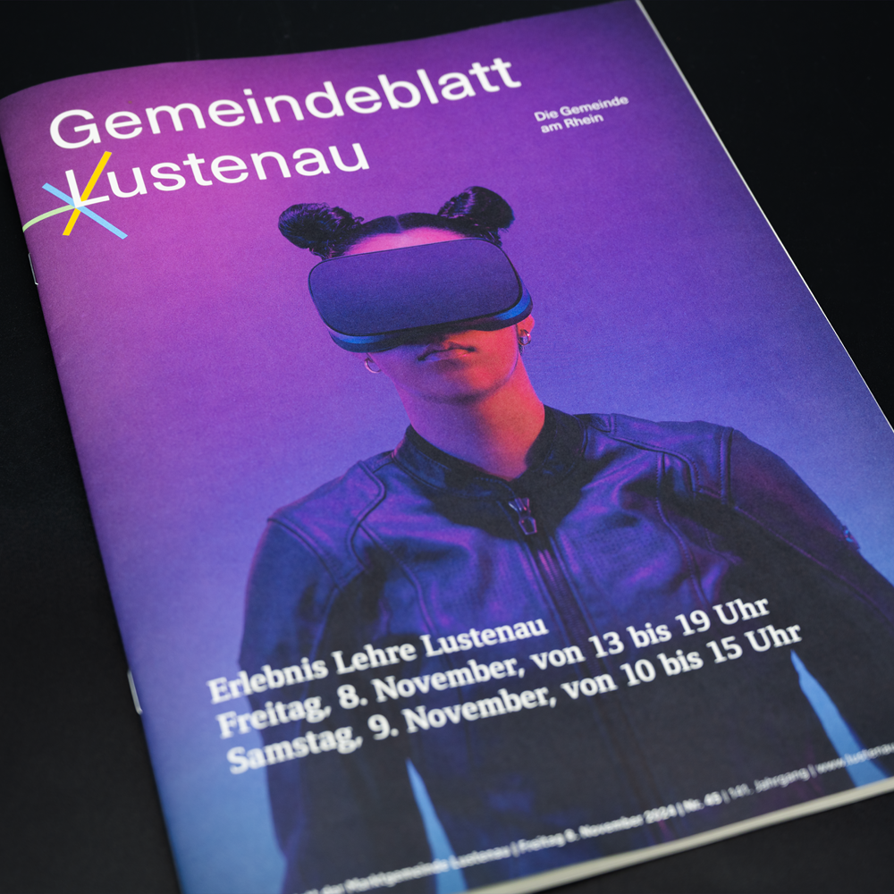 Erlebnis Lehre Lustenau Titelbild Gemeindeblatt Lustenau weibliches Sujet