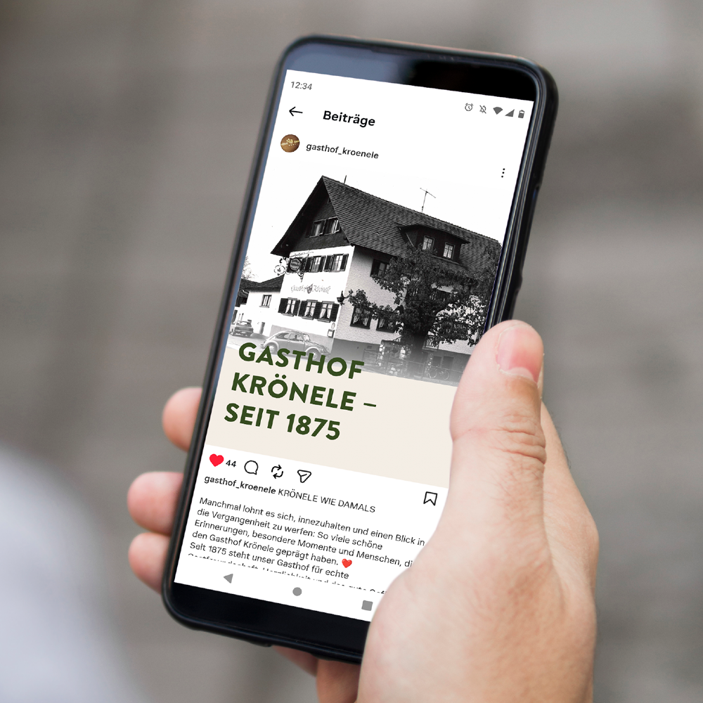 Gasthof Krönele Social-Media-Post Throwback