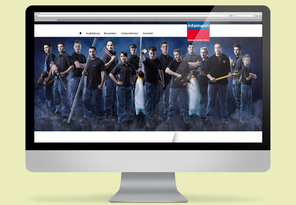 Intemann Lehrlingskampagne Website Enderwerbung